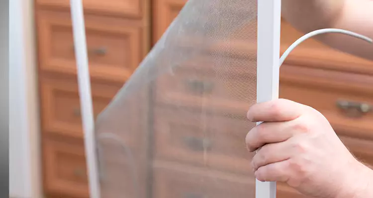 Privacy Mesh Screen Door Installation in Sebastian, FL